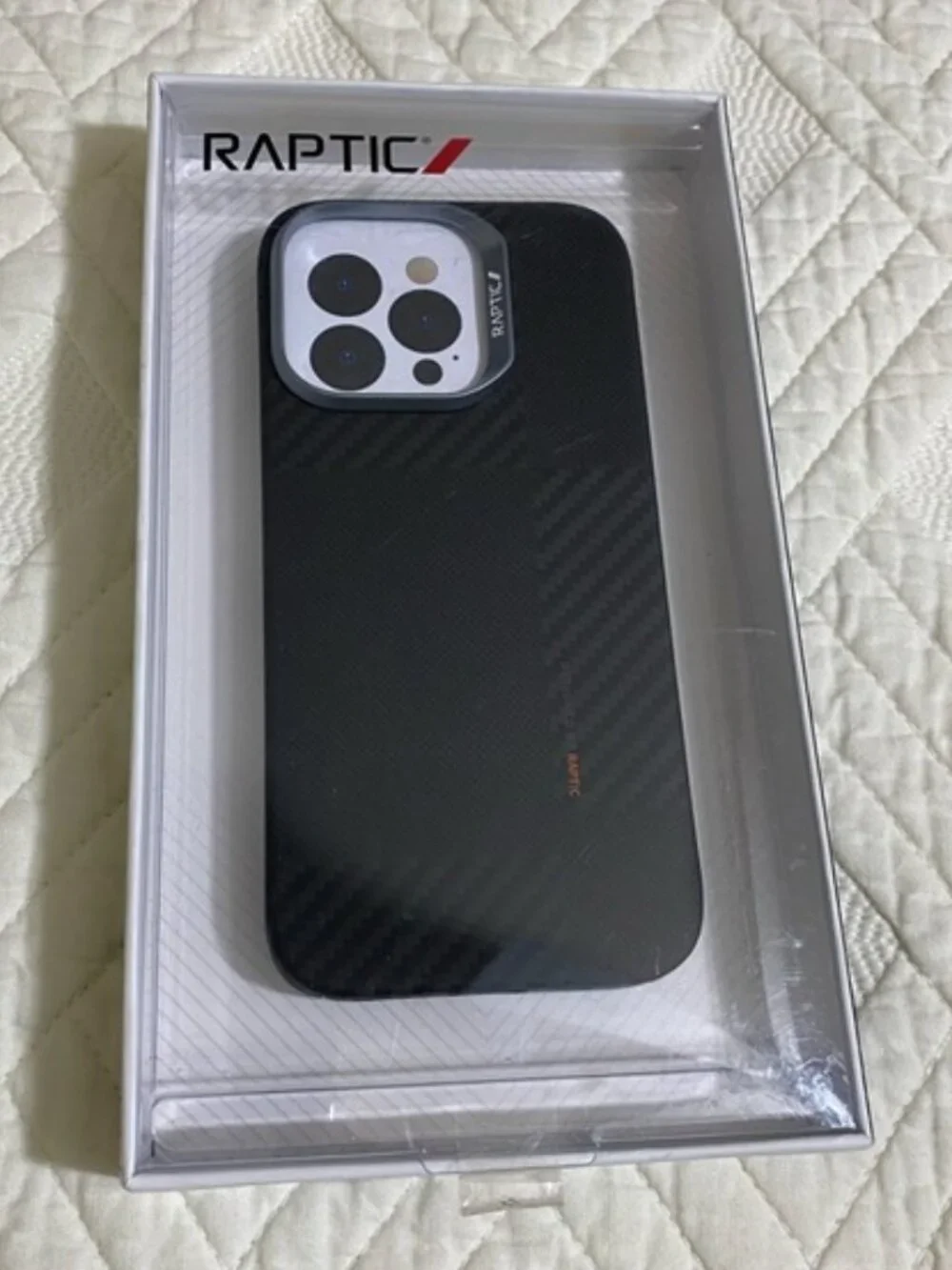 Lot of 2--RAPTIC Aramid Fibre Croxx Protective Phone Cases for iPhone 16 Pro